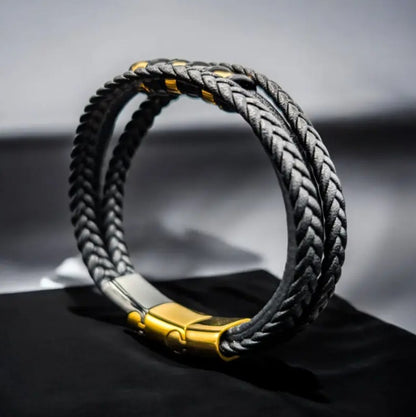 To My Son - Never Alone - Braided Bracelet Set